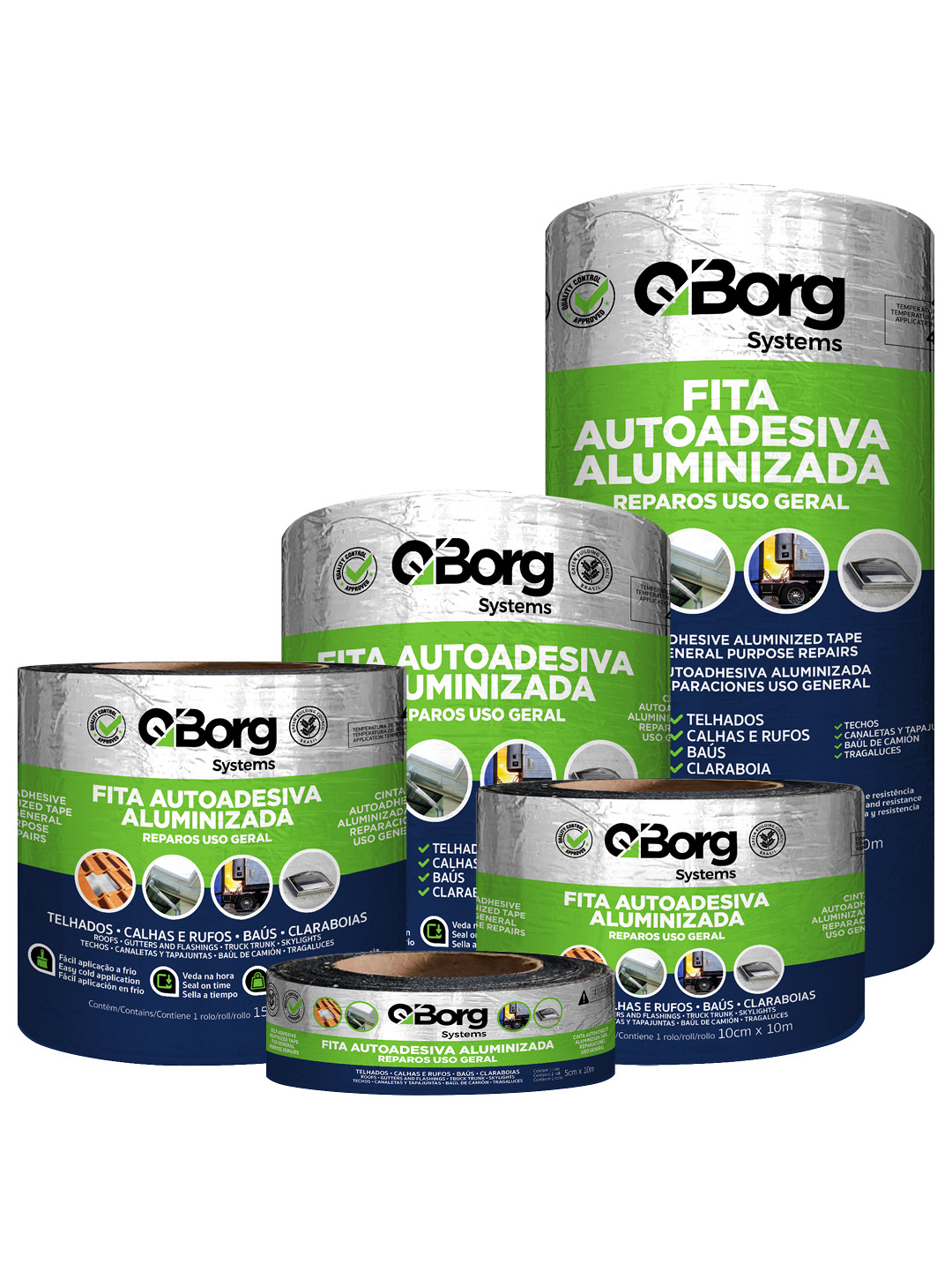 FITA AUTOADESIVA ALUMINIZADA REPAROS USO GERAL